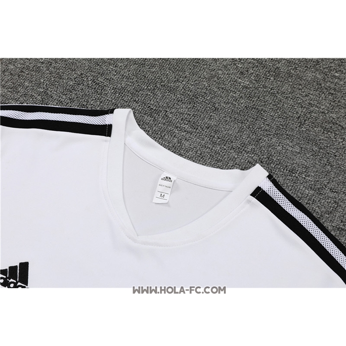 Chandal del Real Madrid 2022-2023 Manga Corta Blanco - Pantalon Corto